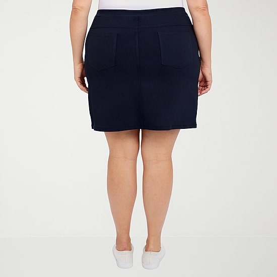 Hearts Of Palm Womens Mid Rise Plus Skort