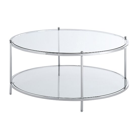 Convenience Concepts Royal Crest Glass Coffee Table