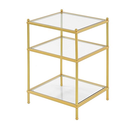 Convenience Concepts Royal Crest Glass End Table