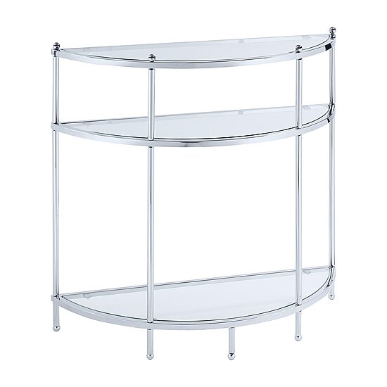 Convenience Concepts Royal Crest Glass Console Table