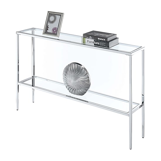 Convenience Concepts Nadia Glass Console Table