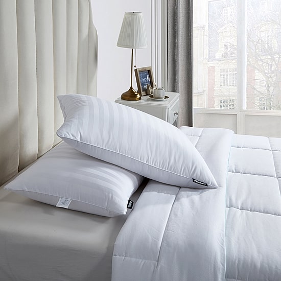 Beautyrest 500tc Damask Cotton 2 Pack Medium Density Bed Pillow