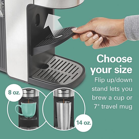 Hamilton Beach The Scoop Single Serve Coffee Maker with Removable Reservoir