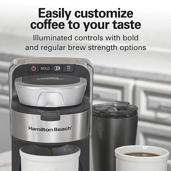 Hamilton Beach The Scoop Single Serve Coffee Maker with Removable Reservoir