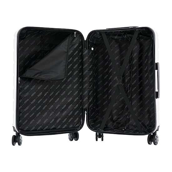 InUSA Trend 24 Inch Hardside Lightweight Checked Spinner Luggage