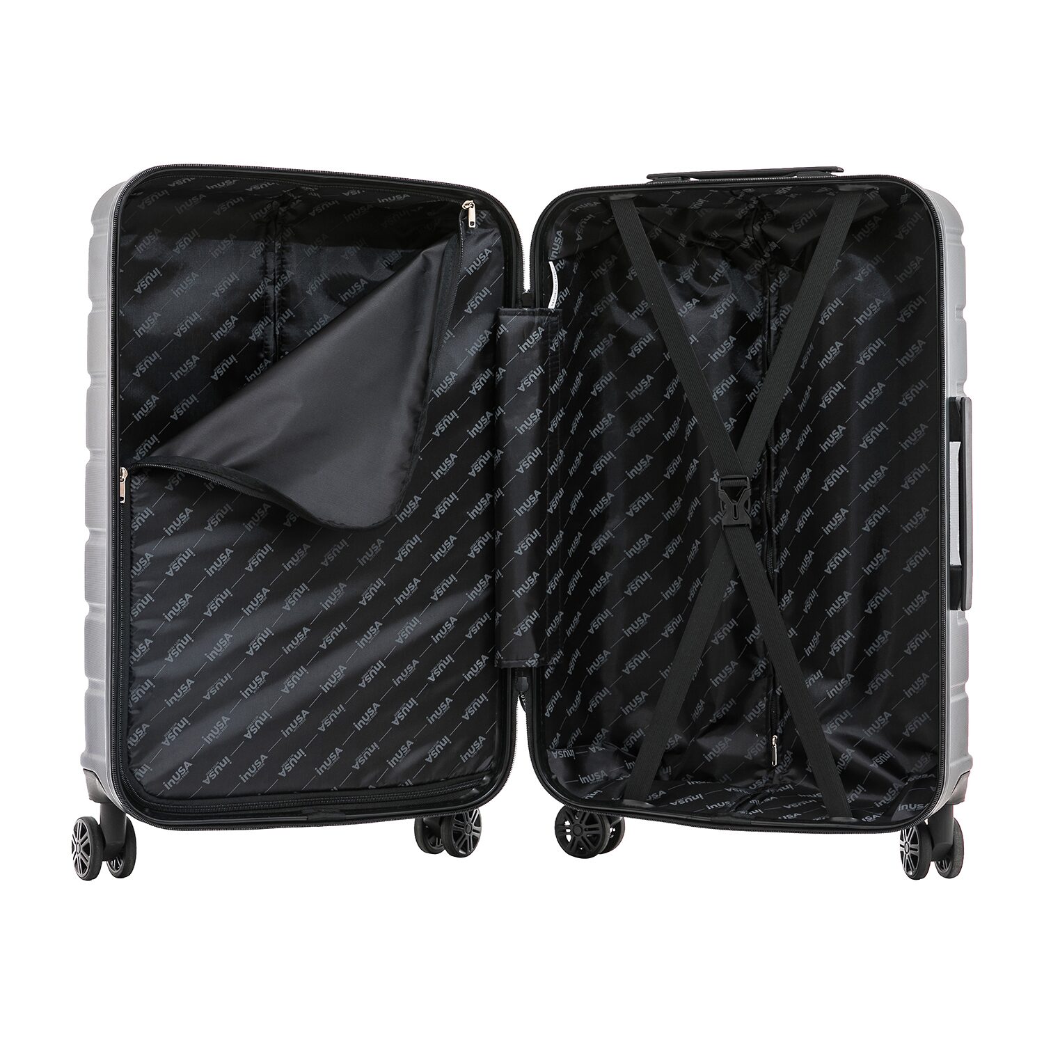 InUSA Trend 24 Inch Hardside Lightweight Checked Spinner Luggage