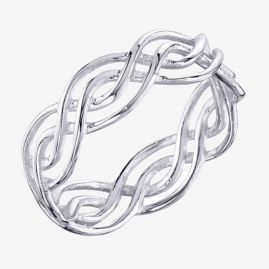 Footnotes Believe Womens Sterling Silver Band