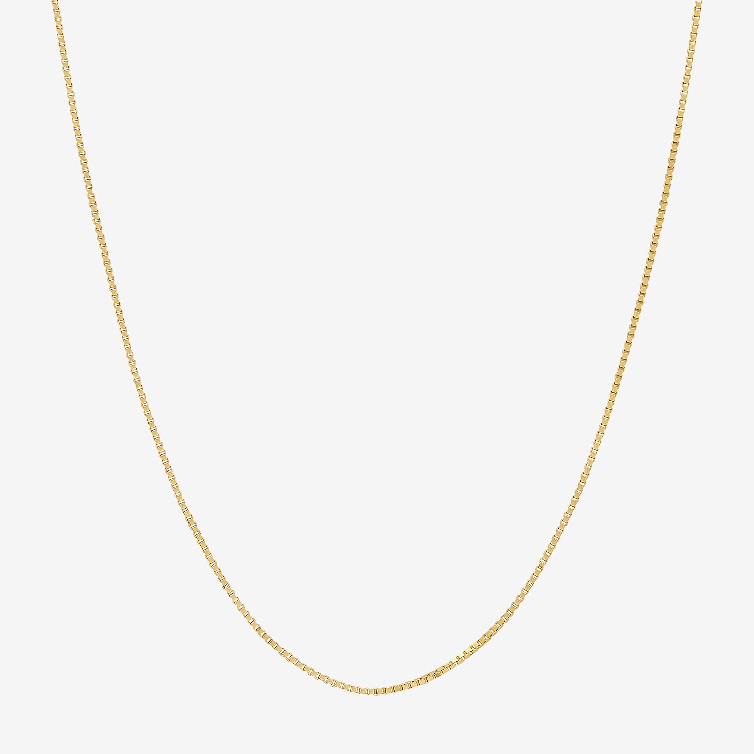 14K Gold .75mm Box Chain Necklace