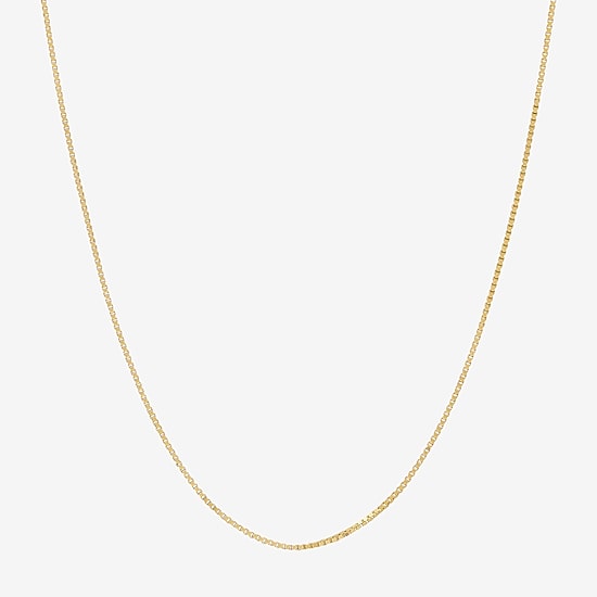 14K Gold .75mm Box Chain Necklace