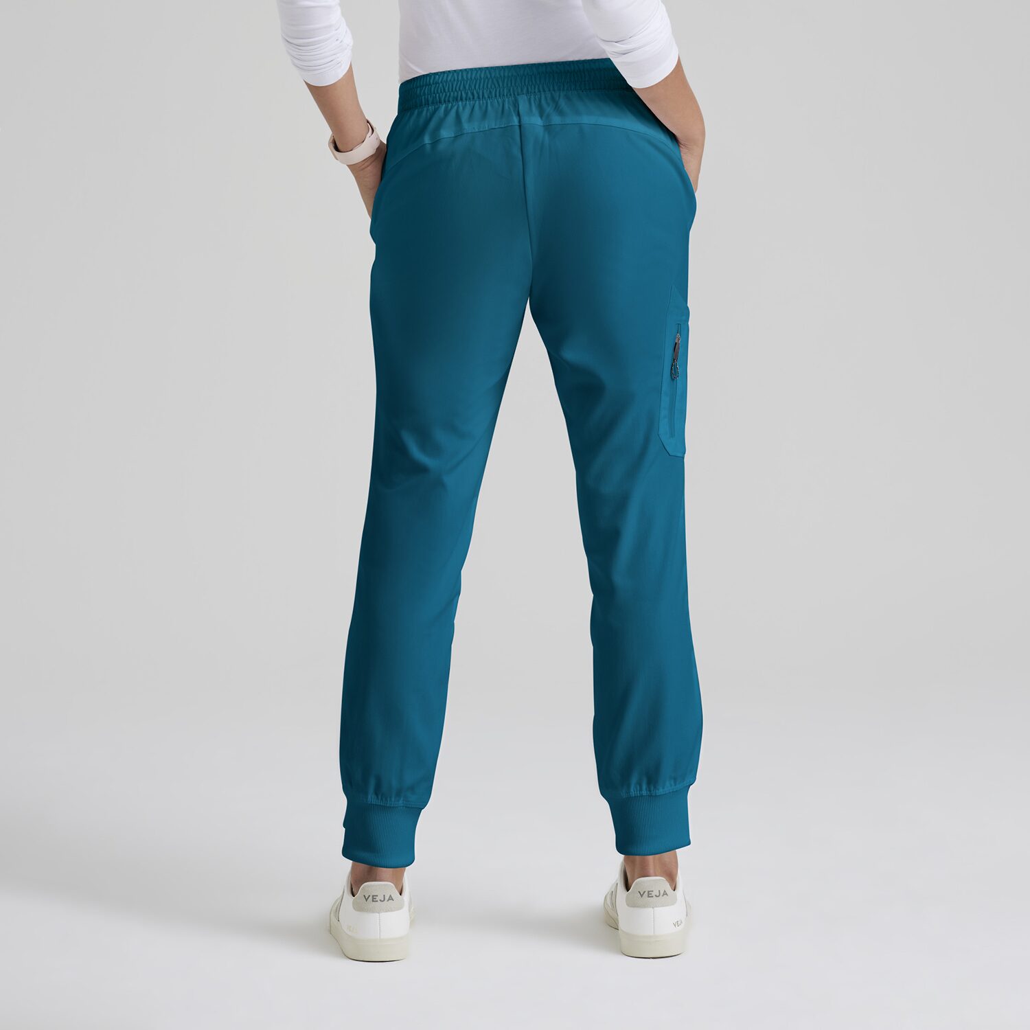 Grey's Anatomy™ by Barco Classic Grp534 Kira 5-Pocket Mid-Rise Jogger Womens Plus Tall Moisture Wicking Scrub Pant