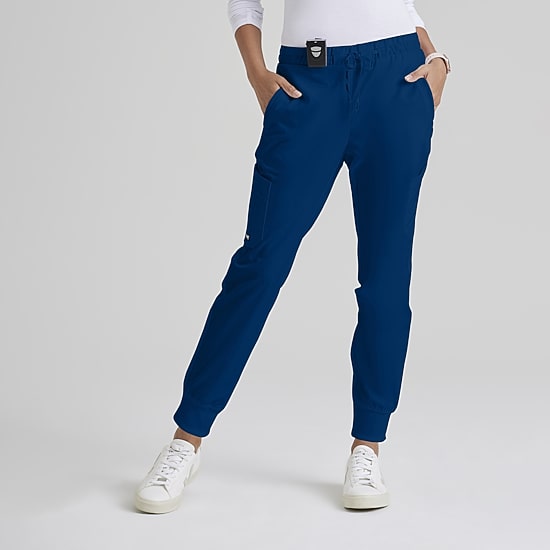 Grey's Anatomy™ by Barco Classic Grp534 Kira 5-Pocket Mid-Rise Jogger Womens Moisture Wicking Scrub Pant