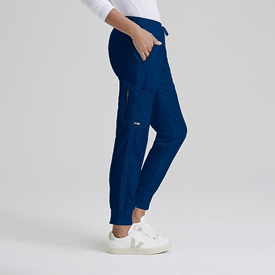 Grey's Anatomy™ by Barco Classic Grp534 Kira 5-Pocket Mid-Rise Jogger Womens Moisture Wicking Scrub Pant