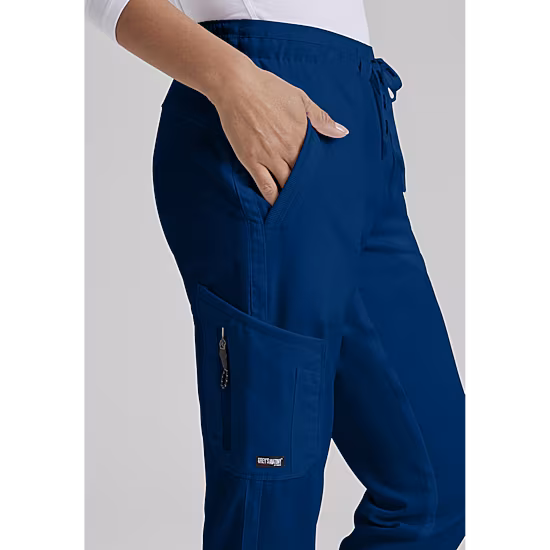 Grey's Anatomy™ by Barco Classic Grp534 Kira 5-Pocket Mid-Rise Jogger Womens Plus Tall Moisture Wicking Scrub Pant