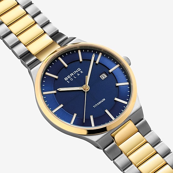 Bering Mens Two Tone Bracelet Watch 14439-717