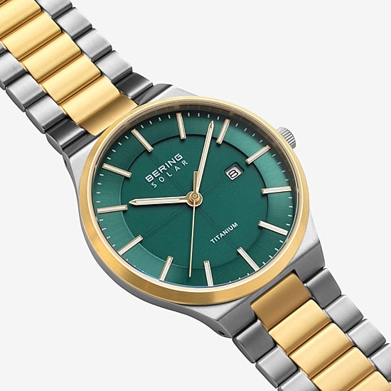 Bering Mens Two Tone Bracelet Watch 14439-718
