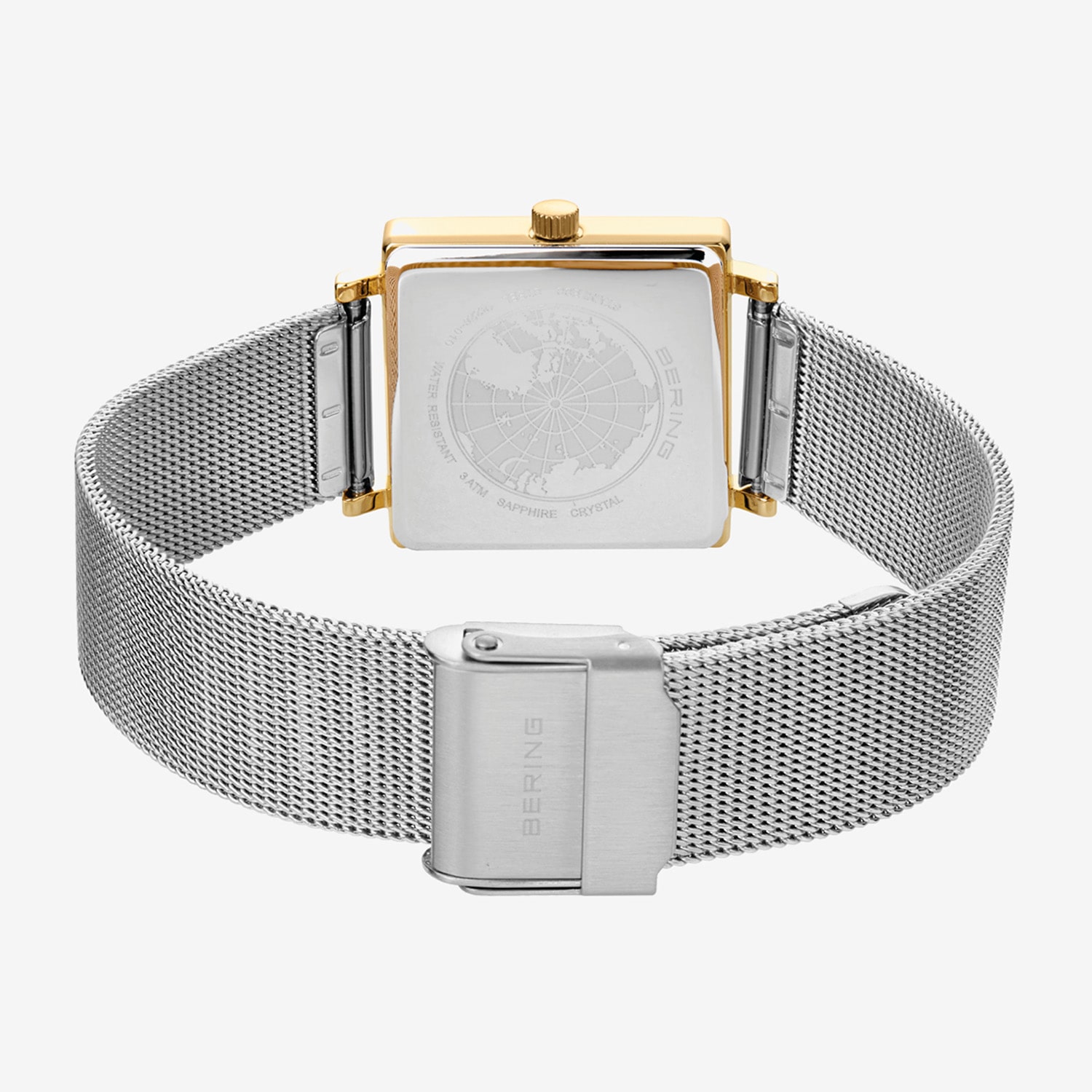 Bering Womens Silver Tone Stainless Steel Bracelet Watch