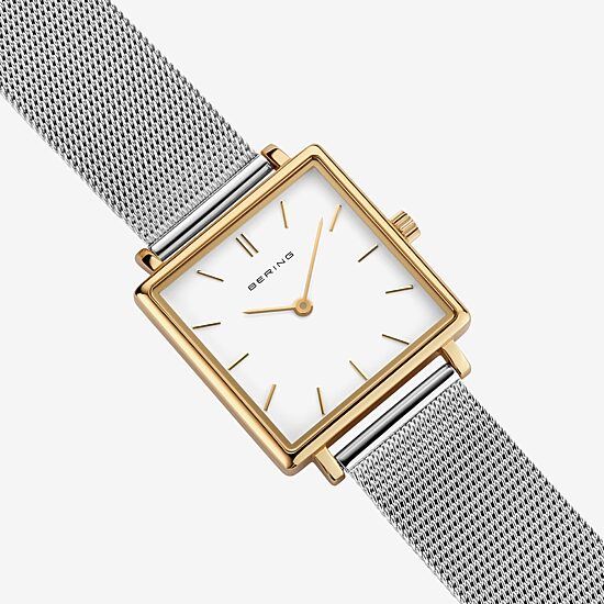 Bering Womens Silver Tone Stainless Steel Bracelet Watch 18226-010