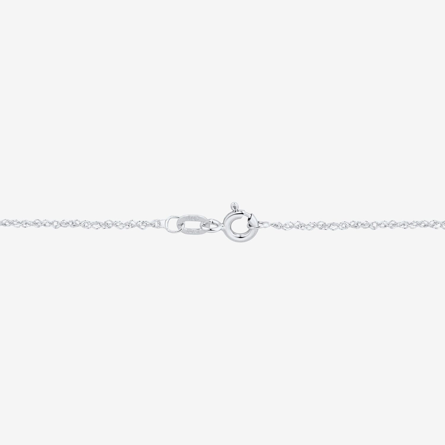 (Si1-Si2/ H-I) Womens 1 CT. T.W. Lab Grown White Diamond 10K Gold Round 18 Inch Pendant Necklace
