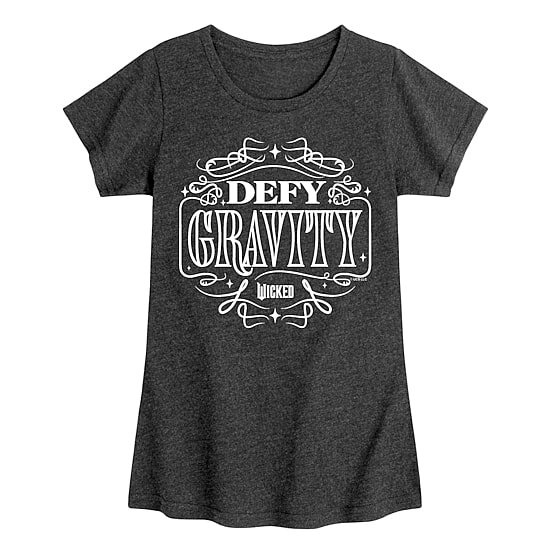 Defy Gravity Big Kid Girls Crew Neck Short Sleeve Wicked T-Shirt