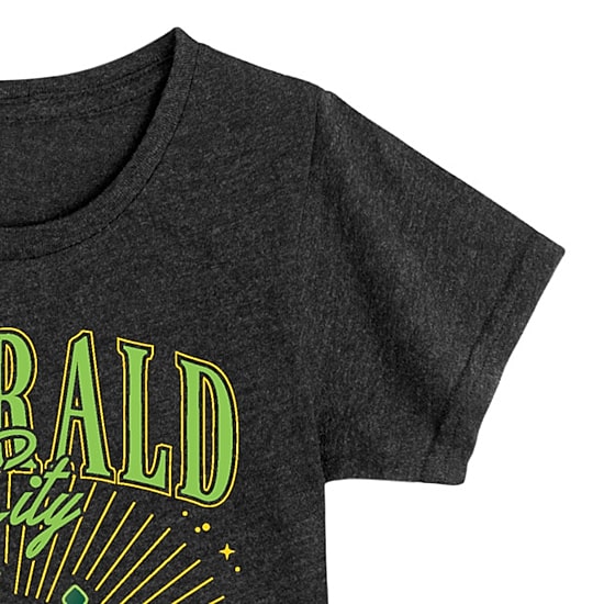 Emerald City Big Kid Girls Crew Neck Short Sleeve Wicked T-Shirt