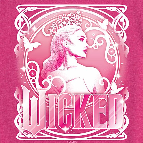 Glinda Big Kid Girls Crew Neck Short Sleeve Wicked T-Shirt
