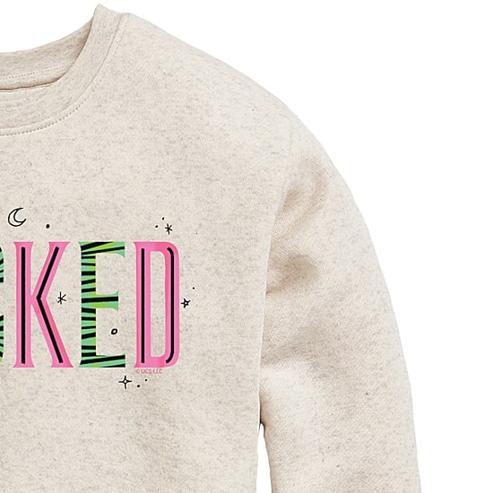 Big Kid Girls Crew Neck Long Sleeve Wicked Sweatshirt