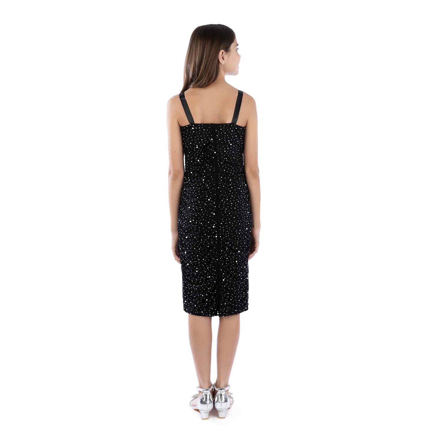 Speechless Big Kid Girls Embellished Sleeveless Midi Party Dress