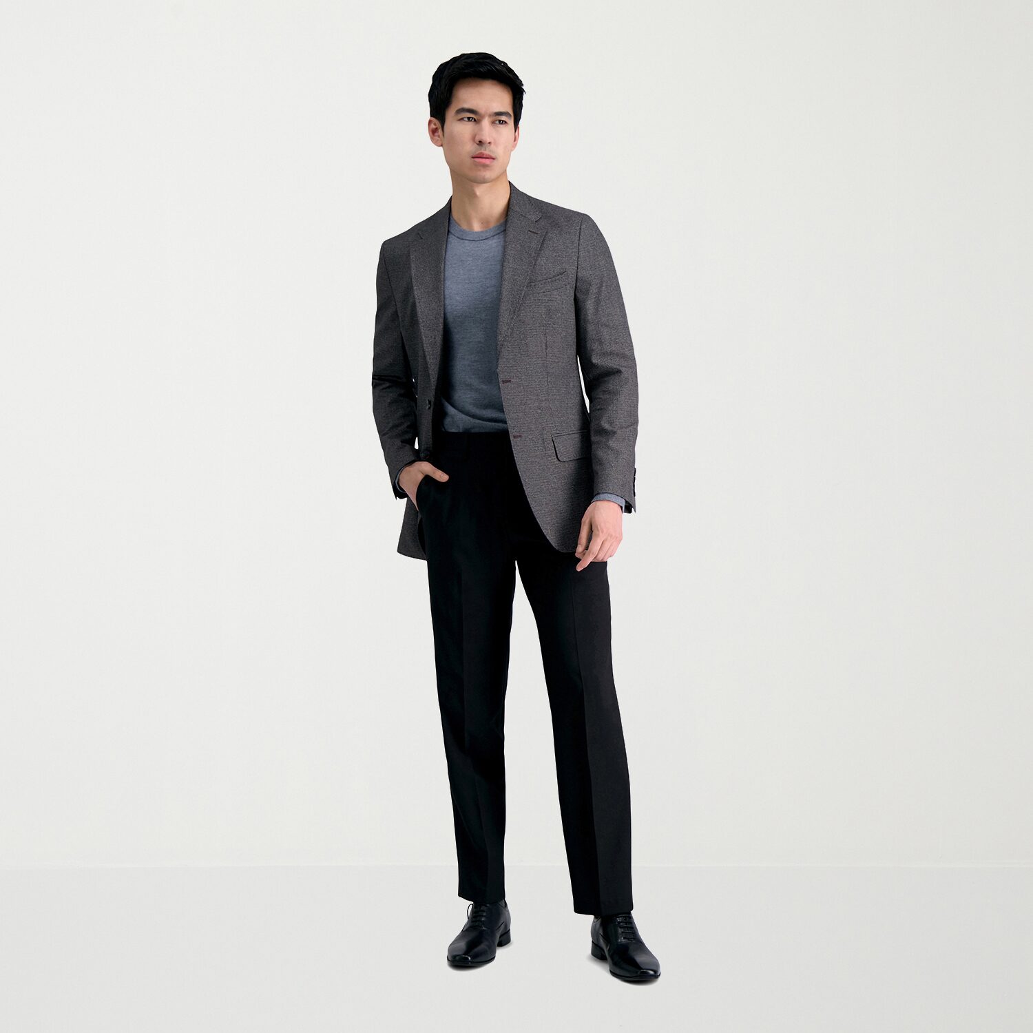 Haggar Premium Comfort Mens Straight Fit Dress Flat Front Pant
