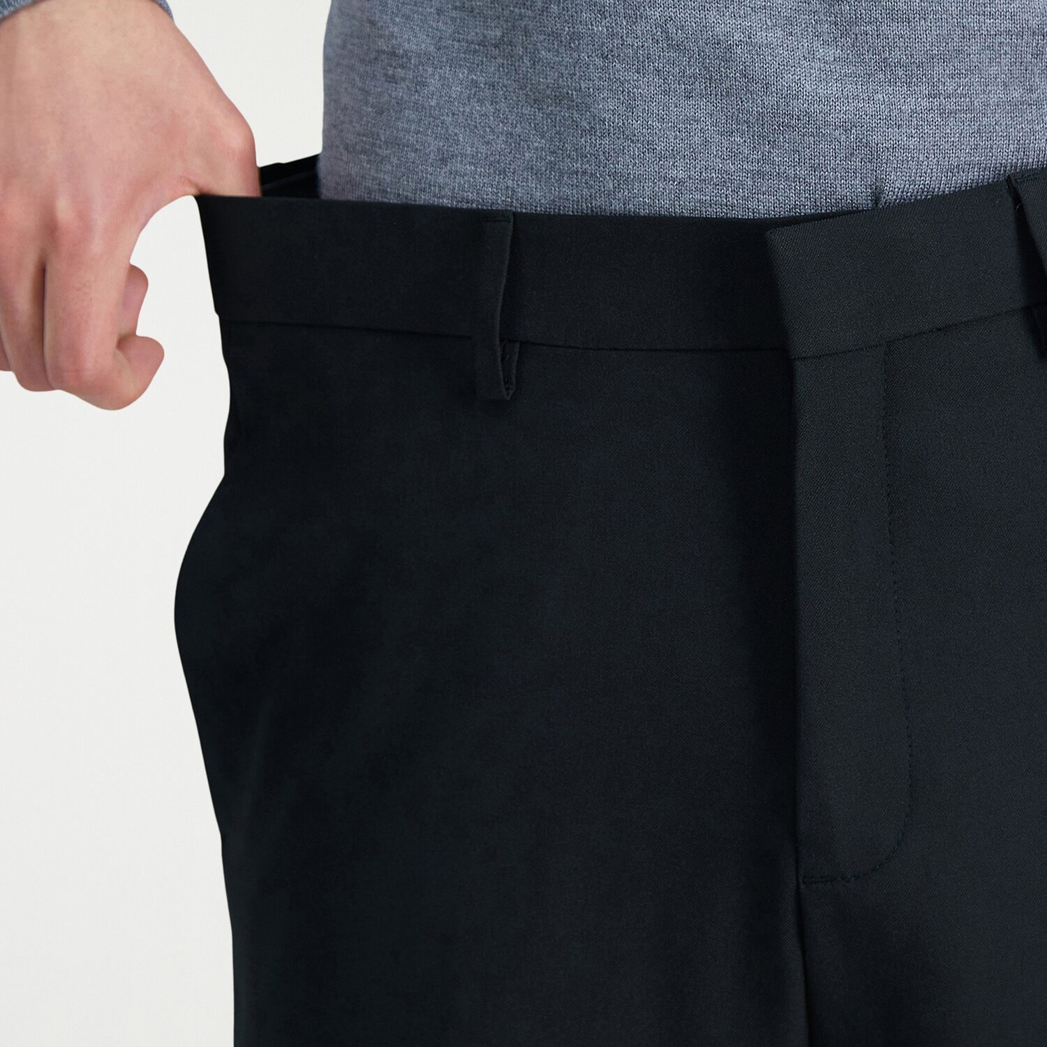 Haggar Premium Comfort Mens Straight Fit Dress Flat Front Pant