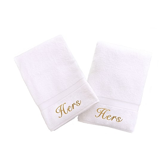 Linum Home Textiles Hers And Hers 2-pc. Hand Towel