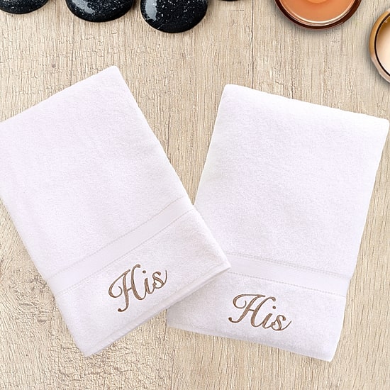 Linum Home Textiles His And His 2-pc. Hand Towel