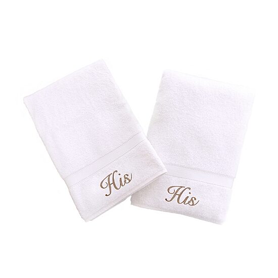 Linum Home Textiles His And His 2-pc. Hand Towel
