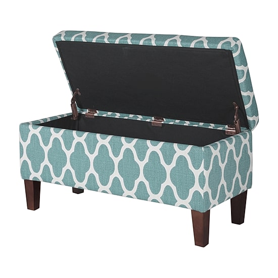 Kinfine Homepop Drake Storage Bench in Linen