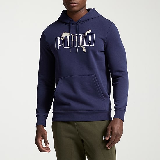 PUMA Mens Long Sleeve Fleece Active Hoodie