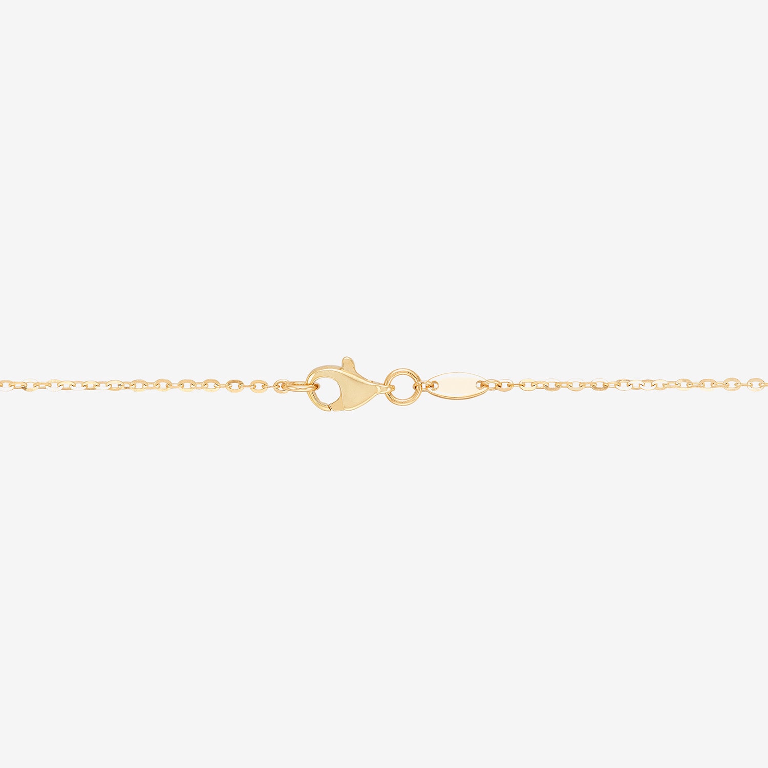 Gold Addiction Womens 10K Gold 18 Inch Cable Chain Necklace