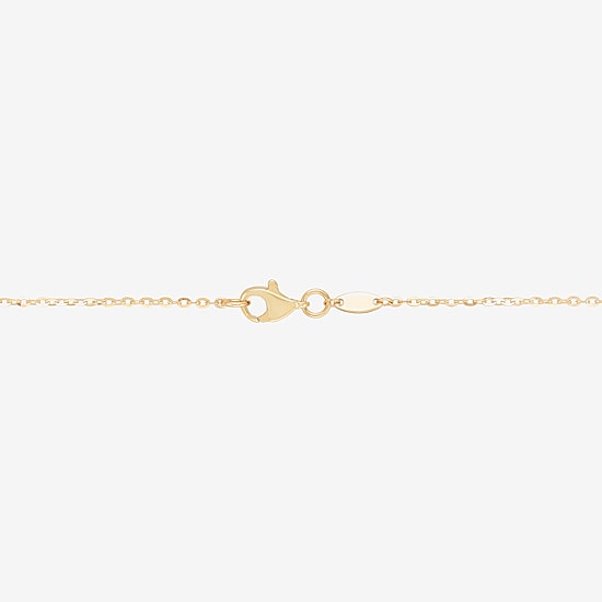 Gold Addiction Womens 10K Gold 18 Inch Cable Chain Necklace