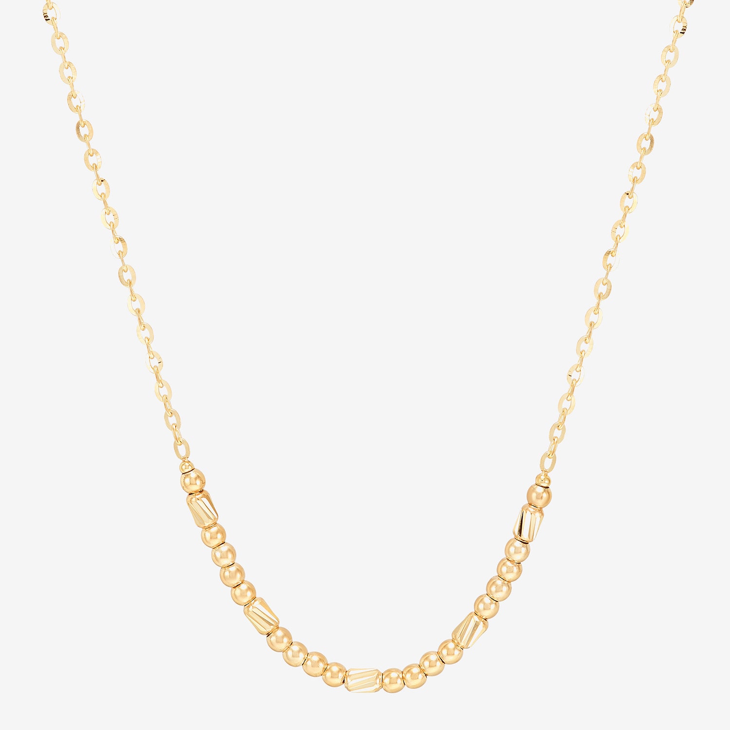 Gold Addiction Womens 10K Gold 18 Inch Cable Chain Necklace