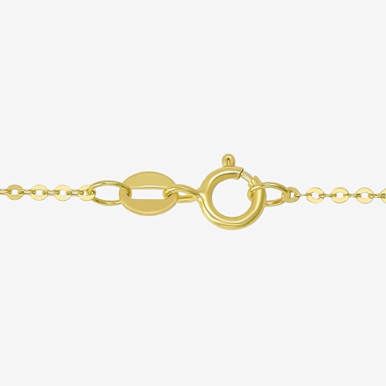 Gold Addiction Womens 10K Gold 18 Inch Link Chain Necklace