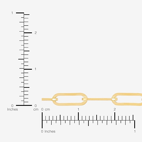 Bonded Brilliance Womens 14K Gold Bonded With Sterling Silver 18 Inch Link Chain Necklace