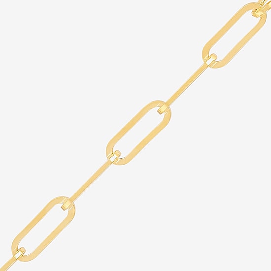 Bonded Brilliance Womens 14K Gold Bonded With Sterling Silver 20 Inch Link Chain Necklace