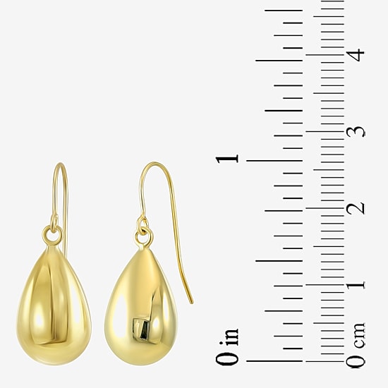 Womens 14K Gold Drop Earrings