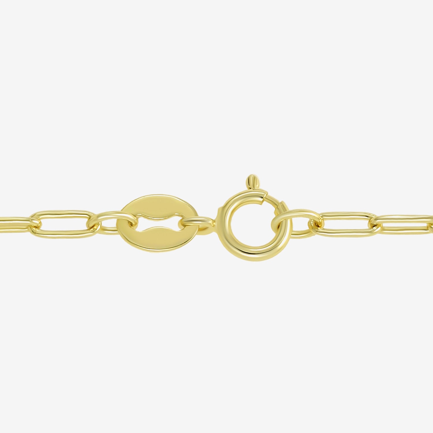 Silver Addiction Womens 14K Gold Over Silver 18 Inch Link Chain Necklace