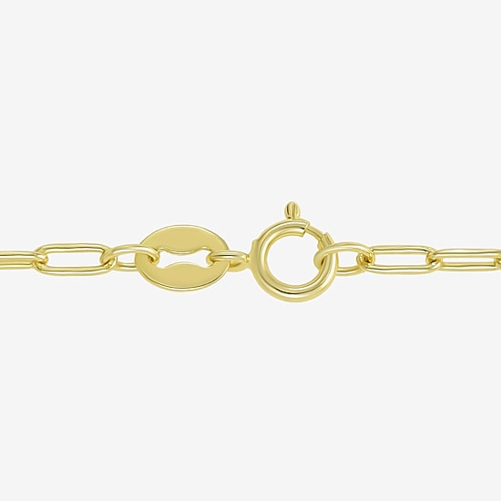 Silver Addiction Womens 14K Gold Over Silver 18 Inch Link Chain Necklace