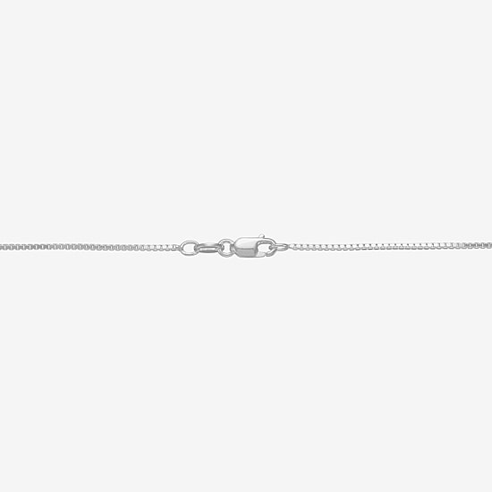 Made in Italy Womens Sterling Silver 18 Inch Box Chain Necklace
