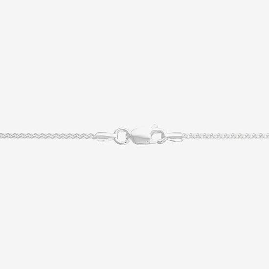 Made in Italy Womens Sterling Silver 24 Inch Wheat Chain Necklace