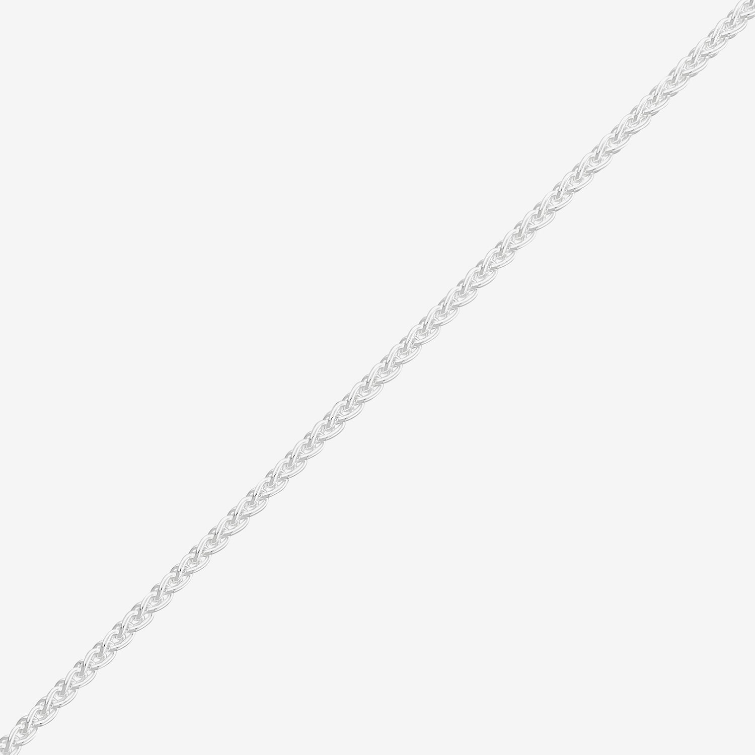 Made in Italy Womens Sterling Silver 24 Inch Wheat Chain Necklace