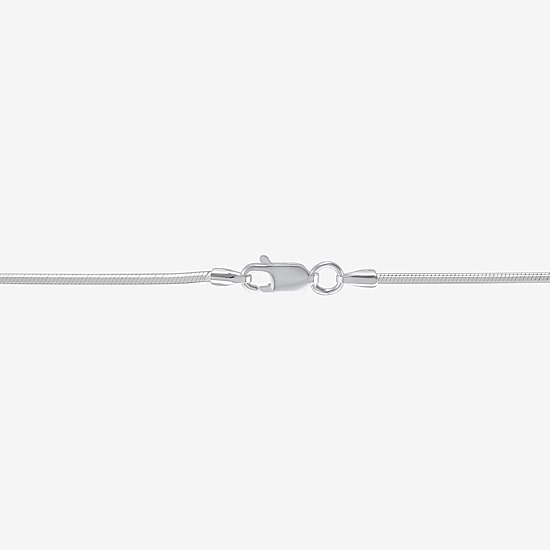 Made in Italy Womens Sterling Silver 22 Inch Snake Chain Necklace