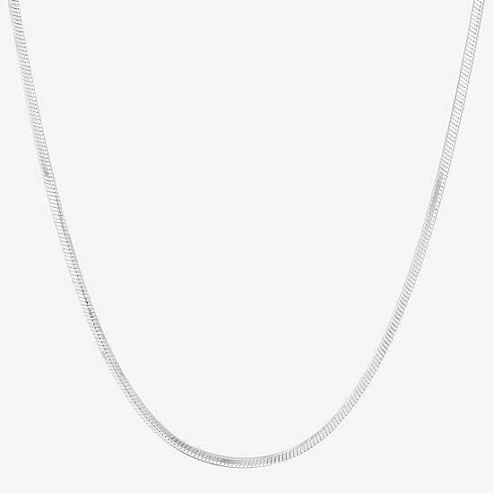 Made in Italy Womens Sterling Silver 22 Inch Snake Chain Necklace
