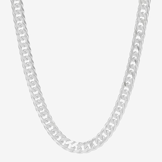 Made in Italy Womens Sterling Silver 22 Inch Link Chain Necklace