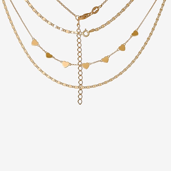 Limited Quantities! Womens 14K Gold Over Silver 2-pc. Necklace Set